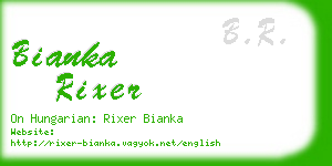 bianka rixer business card